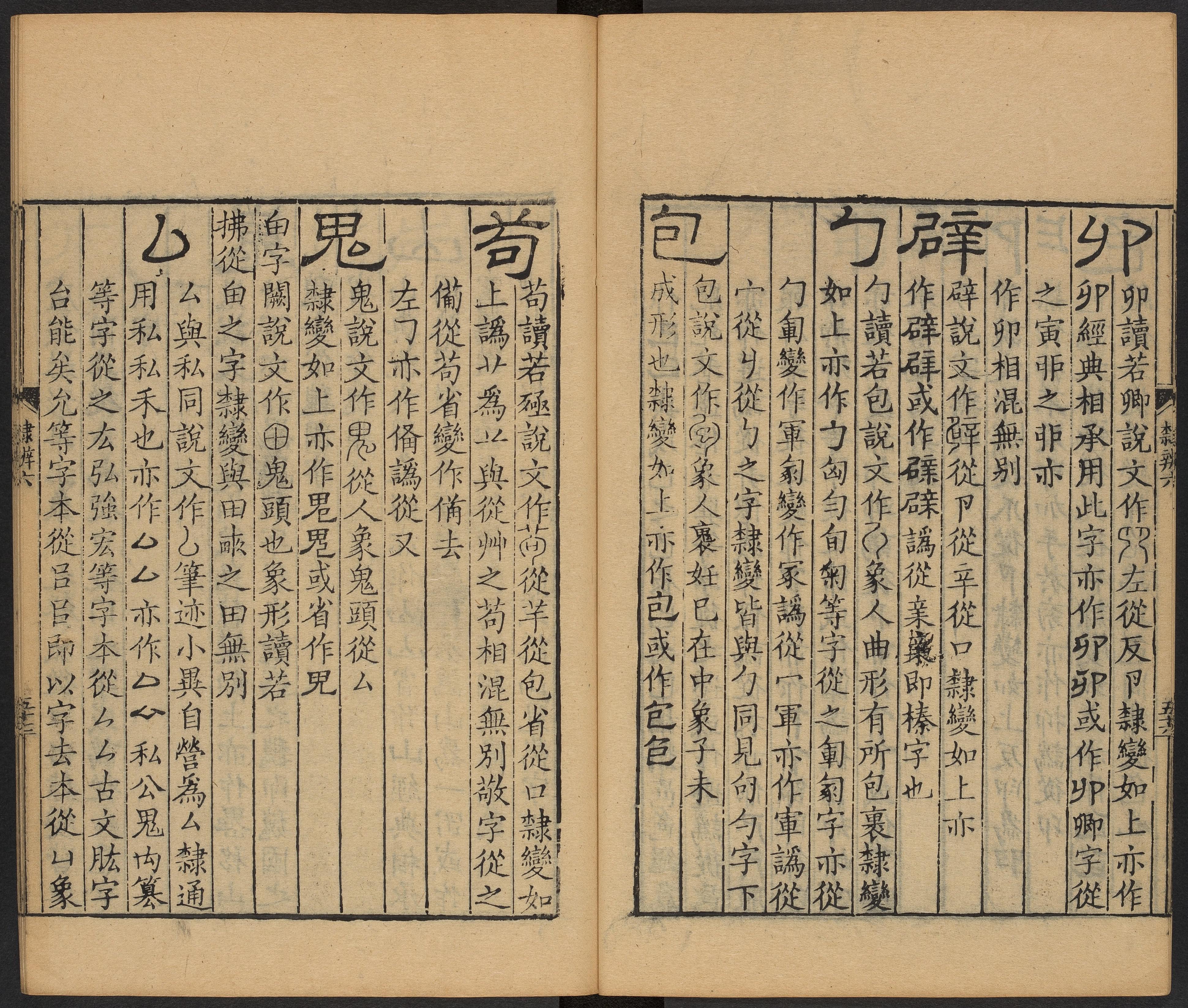 卷六 偏旁五百四十部 第58开