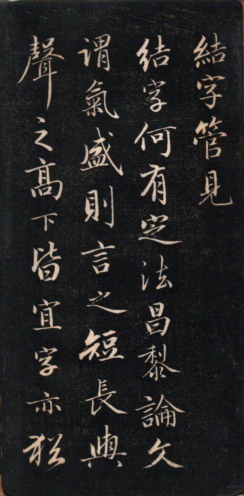 结字管见